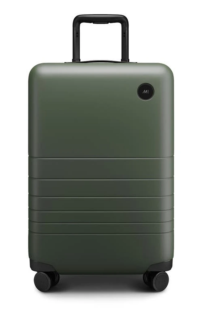 Monos 23-Inch Carry-On Plus Spinner Luggage in Olive Green at Nordstrom