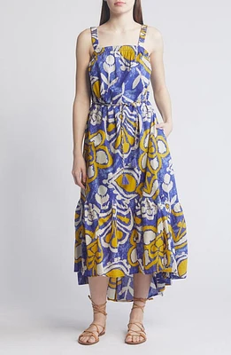 Cleobella Muriel Abstract Print Organic Cotton High-Low Sundress Azores at Nordstrom,