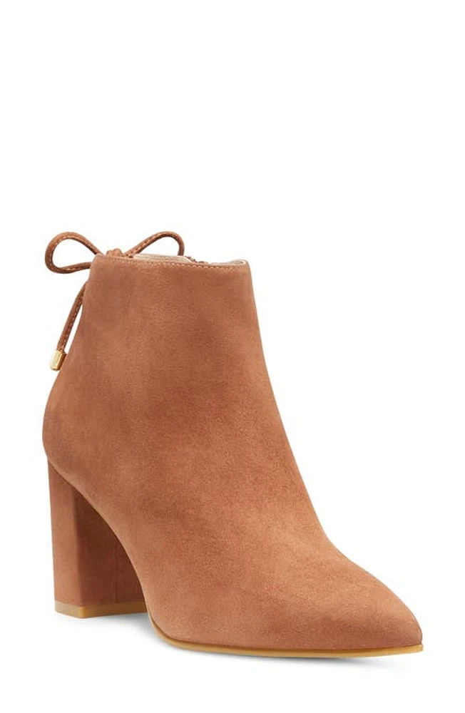 Stuart Weitzman Tieback Block Bootie in Capuccino at Nordstrom, Size 10