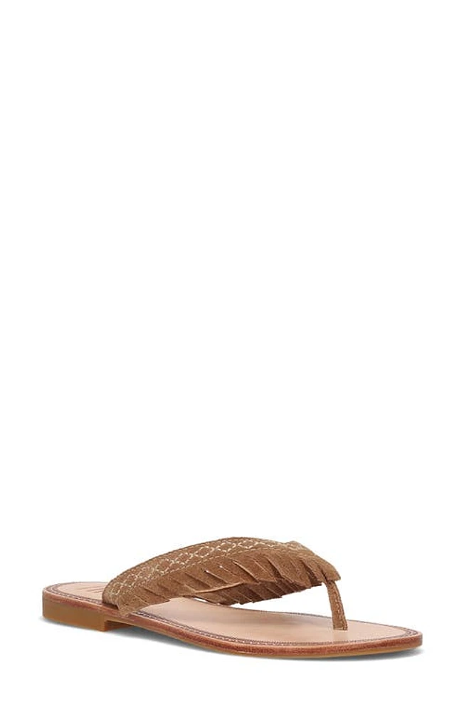 Frye Ava Fringe Flip Flop Almond at Nordstrom,