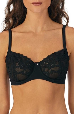 Le Mystère Cotton Touch Underwire Unlined Demi Bra Black at Nordstrom,