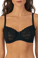 Le Mystère Cotton Touch Underwire Unlined Demi Bra Black at Nordstrom,