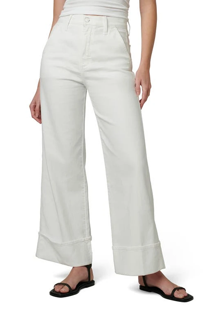 Joe's The Trixie Cuff High Waist Wide Leg Trouser Jeans at Nordstrom,