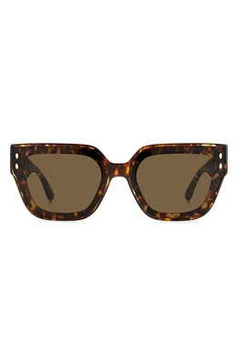 Isabel Marant 65mm Oversize Square Sunglasses in Havana/Brown at Nordstrom