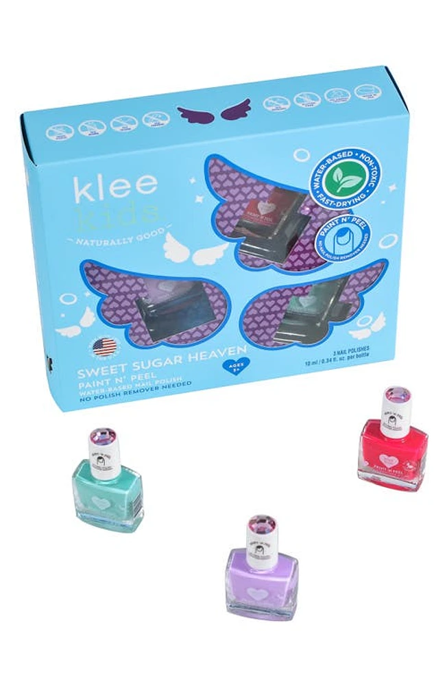 Klee Kids Kids' Sweet Sugar Heaven 3-Piece Nail Polish Set in Purple at Nordstrom