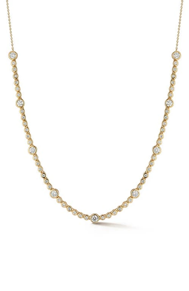 Dana Rebecca Designs Lulu Jack Diamond Bezel Frontal Necklace in Yellow Gold at Nordstrom, Size 18