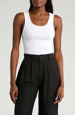 Rolla's Toni Stretch Organic Cotton Ribbed Crop Tank at Nordstrom,