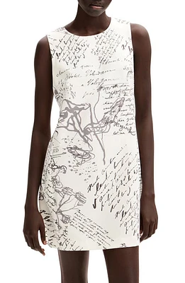 Desigual Letter Shift Minidress White at Nordstrom,