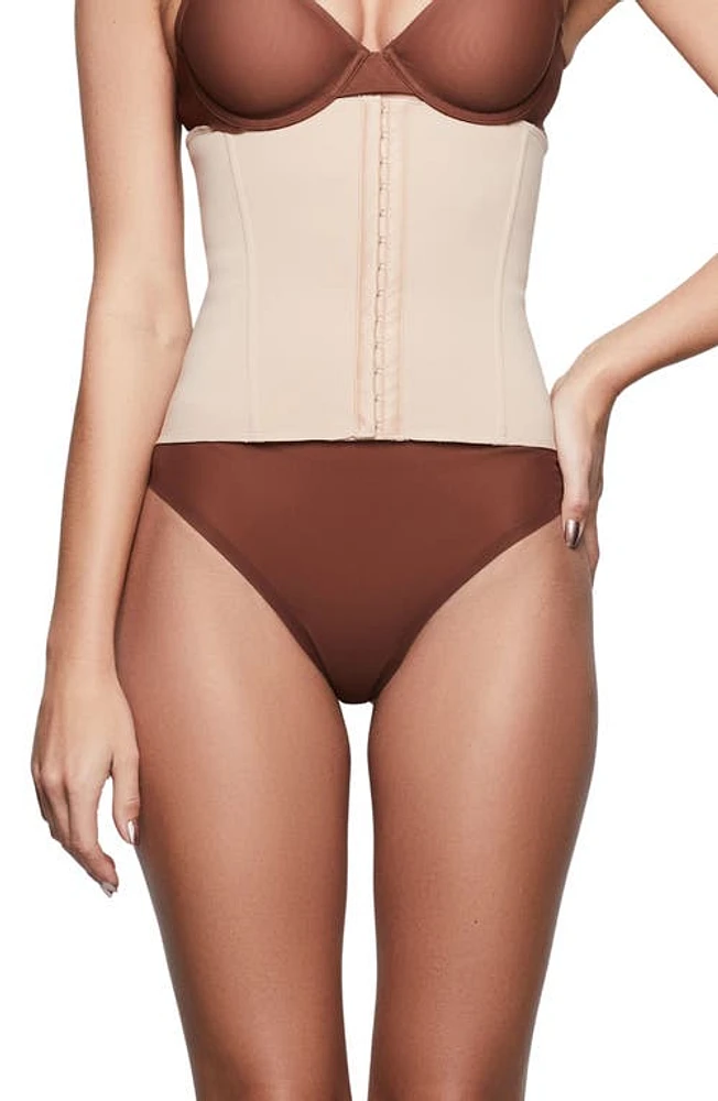 SKIMS Neoprene Shapewear Waist Trainer Clay at Nordstrom, X