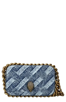 Kurt Geiger London Small Kensington Denim Camera Crossbody Bag in Navy at Nordstrom