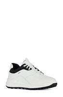 Geox PG1X Amphibiox Waterproof Sneaker in White/Black at Nordstrom, Size 7Us