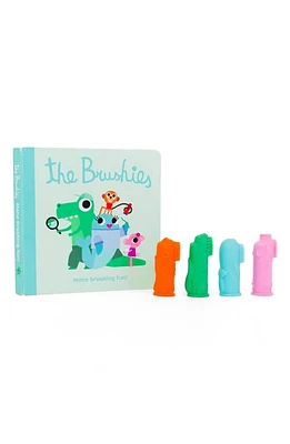 Babiators The Brushies Finger Toothbrush & Book Set in Pink at Nordstrom