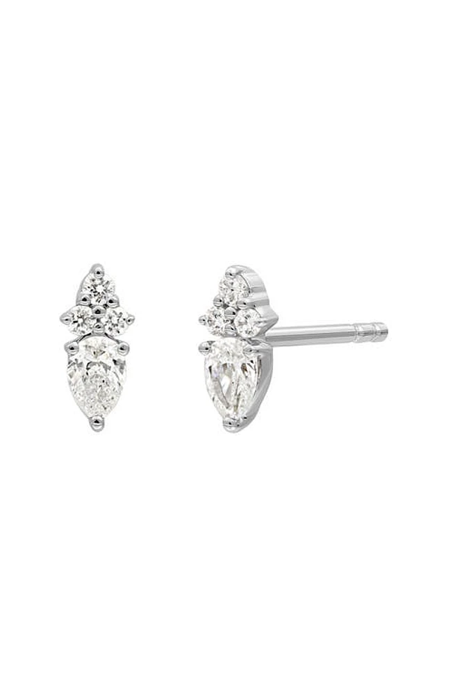 Bony Levy Getty Diamond Stud Earrings in 18K White Gold at Nordstrom