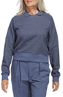 adidas Golf Go-To Collared Sweatshirt Preloved Ink at Nordstrom,