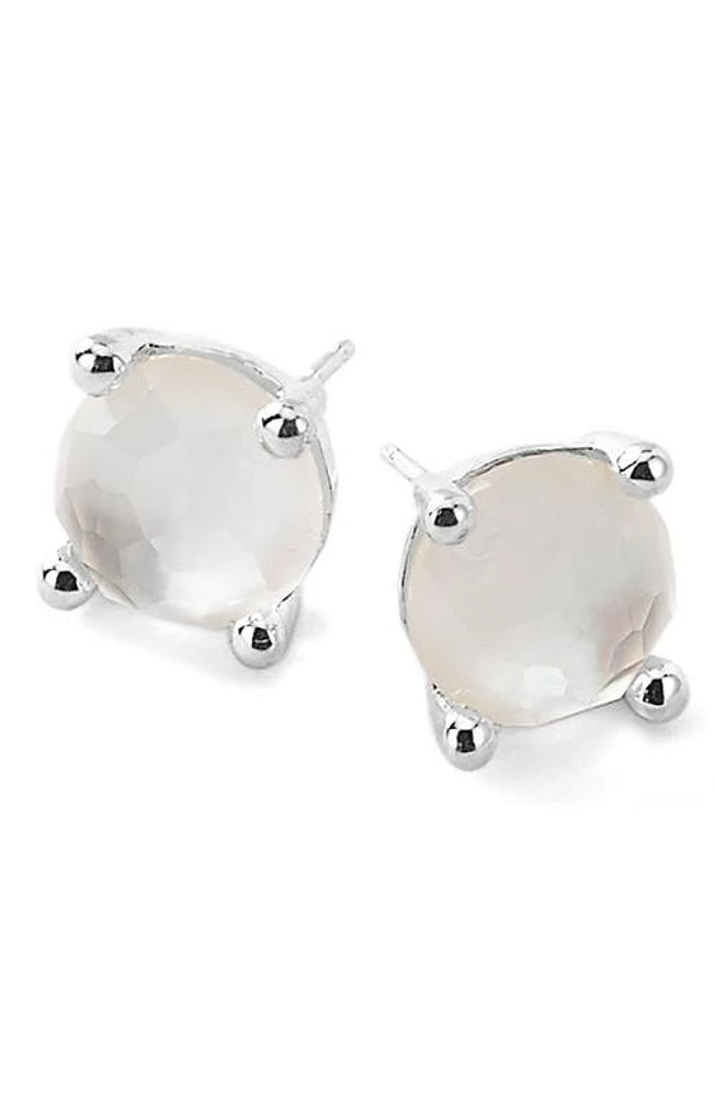 Ippolita 'Rock Candy' Mini Stud Earrings in Silver/Mother Of Pearl at Nordstrom