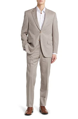 Peter Millar Tailored Fit Wool Suit Tan at Nordstrom,