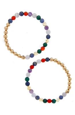 The Healer's Collection N8 Sleep Set of 2 Healer's Bracelets in Yellow Gold at Nordstrom