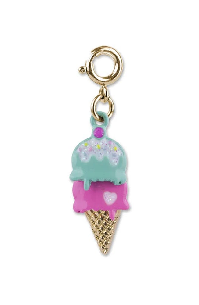 CHARM IT! Ice Cream Cone Charm in Teal/Pink at Nordstrom