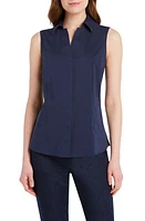 Foxcroft Taylor Non-Iron Sleeveless Shirt at Nordstrom,