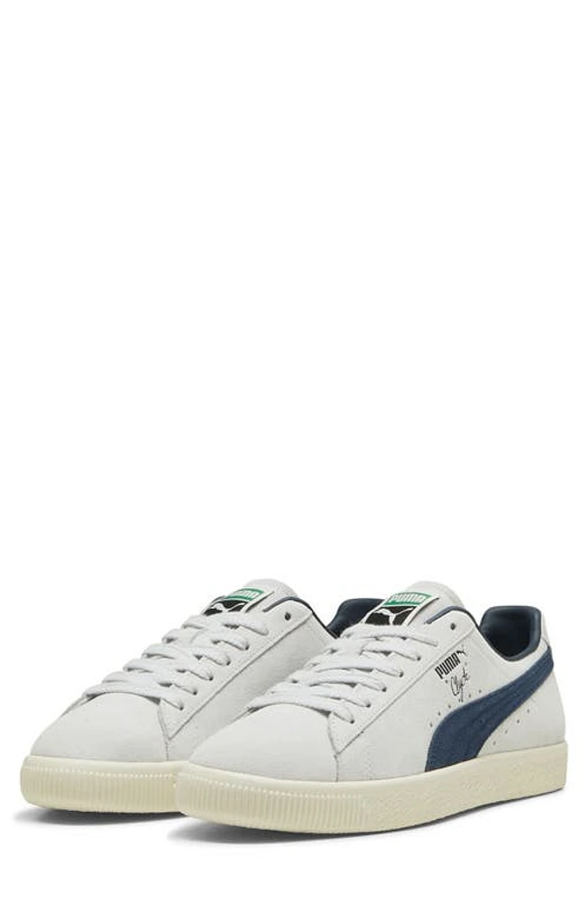 PUMA Clyde OG Sneaker Silver Mist-Frosted Ivory-Navy at Nordstrom,