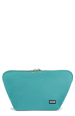 KUSSHI Vacationer Makeup Bag in Sea Green/Bright Orange at Nordstrom