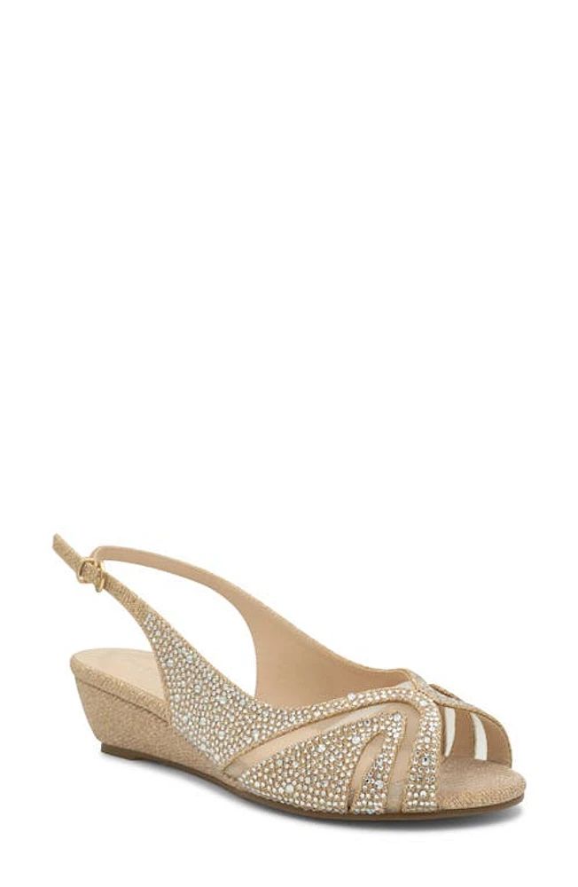 Paradox London Pink Jocelyn Slingback Wedge Sandal Champagne at Nordstrom,