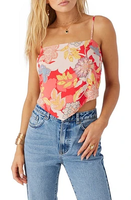 O'Neill Naama Floral Handkerchief Top in Bittersweet at Nordstrom, Size X-Large