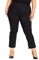 City Chic Sophie Crop Pants Black at Nordstrom