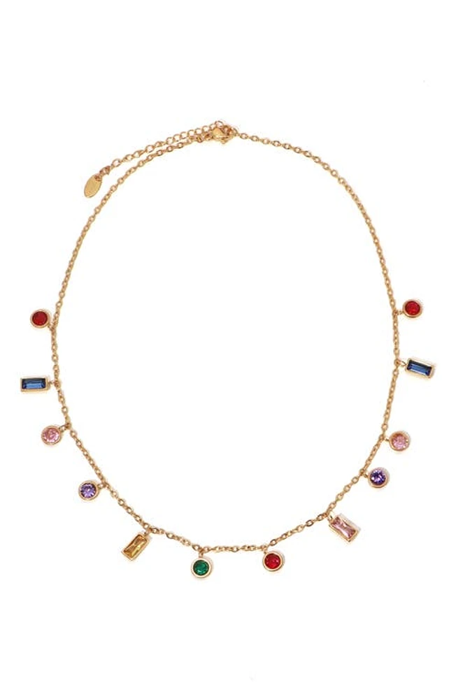 Petit Moments Crystal Charm Necklace in Multi at Nordstrom