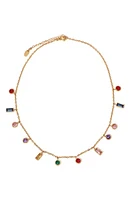 Petit Moments Crystal Charm Necklace in Multi at Nordstrom