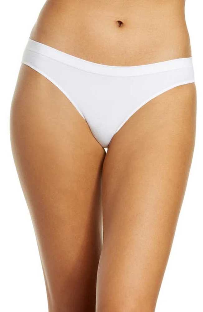 On Gossamer Cabana Cotton Seamless Bikini White at Nordstrom,