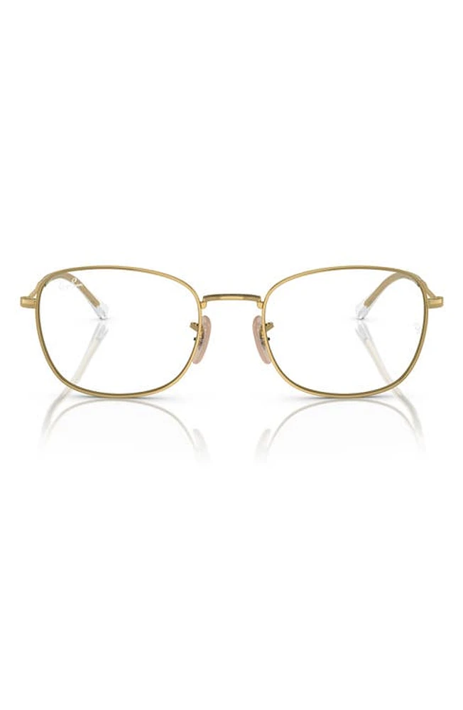 Ray-Ban 53mm Irregular Optical Glasses in Gold Flash at Nordstrom