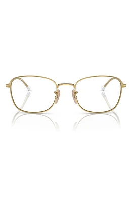 Ray-Ban 53mm Irregular Optical Glasses in Gold Flash at Nordstrom