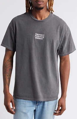 BDG Urban Outfitters Protect Positive Energy Embroidered T-Shirt Charcoal at Nordstrom,