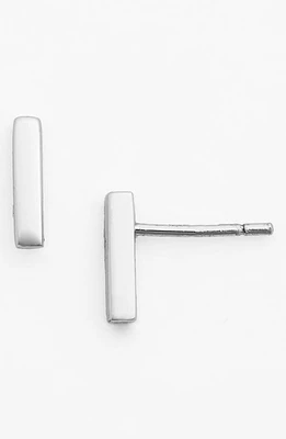 Argento Vivo Sterling Silver Argento Vivo Bar Stud Earrings at Nordstrom