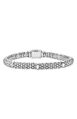 LAGOS Caviar Sterling Silver Rope Station Bracelet at Nordstrom