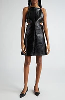 Courrèges Buckle Detail Cutout Vinyl Minidress at Nordstrom, Us