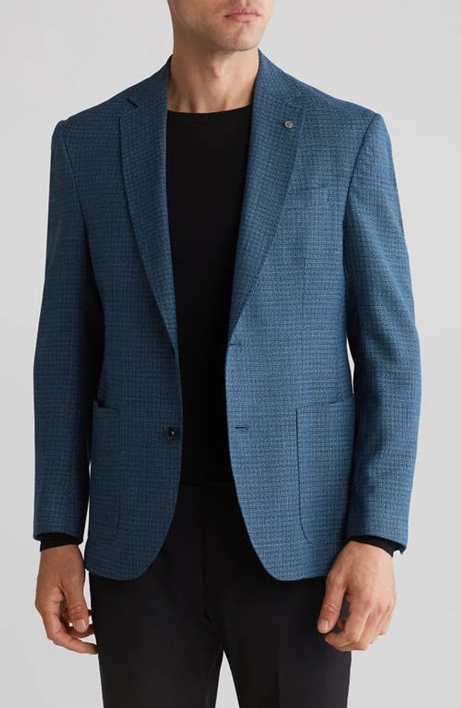 Ted Baker London Keith Wool Blend Sport Coat Teal at Nordstrom,