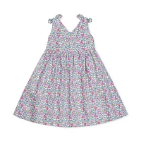 Hope & Henry Girls' Sleeveless Bow Shoulder Swing Dress, Toddler at Nordstrom,