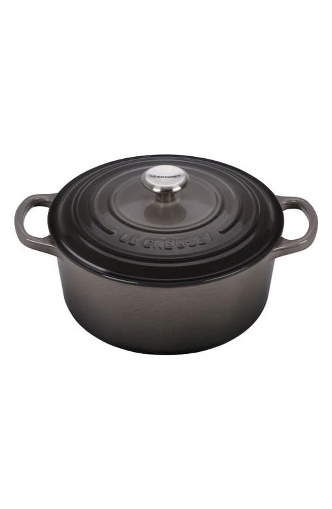 Le Creuset /-Quart Signature Round Enamel Cast Iron French/Dutch Oven in Oyster at Nordstrom