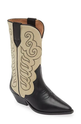 Isabel Marant Duerto Western Boot Black/Ecru at Nordstrom,