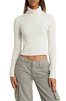 BP. Rib Crop Turtleneck Sweater at Nordstrom,