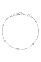 Bony Levy Getty Diamond Line Bracelet in 18K White Gold at Nordstrom, Size 7