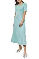 Ming Wang Metallic A-Line Dress Oceanfront at Nordstrom,