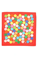 Kate Spade New York golf balls silk bandana in Red Multi at Nordstrom