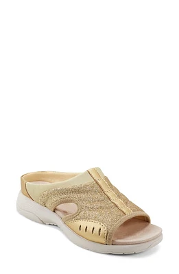 Easy Spirit Traciee Slide Sandal Gold at Nordstrom,