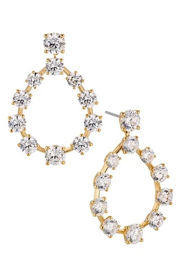 Nadri Halle Teardrop Frontal Hoop Earrings in Gold at Nordstrom