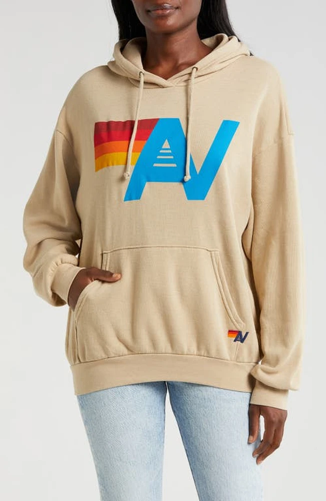 Aviator Nation Logo Hoodie Sand at Nordstrom,