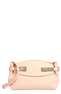 FERRAGAMO Hug Small Leather Pouch in Nylund Pink at Nordstrom