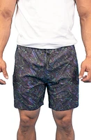 Maceoo Swim Lion Oil Slick Trunks Black at Nordstrom,